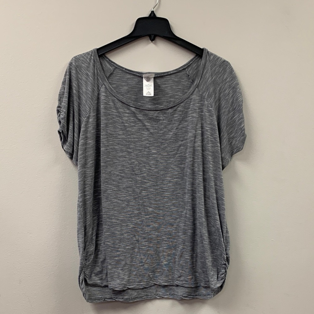 Just My Size Heather Gray Women's Short Sleeve Top